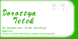 dorottya telek business card